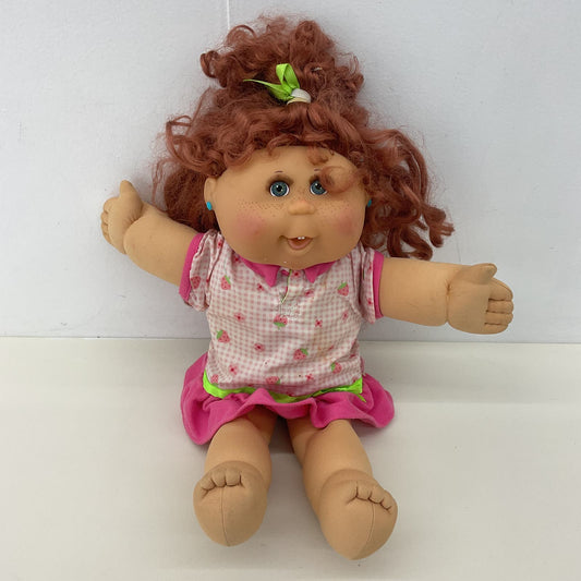 CUTE CPK Cabbage Patch Kids Caucasian Brunette Little Girl in Pink Outfit Doll - Warehouse Toys