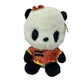 CUTE Cuddly Black White China Panda Bear in Cheongsam Dress Plush Doll - Warehouse Toys