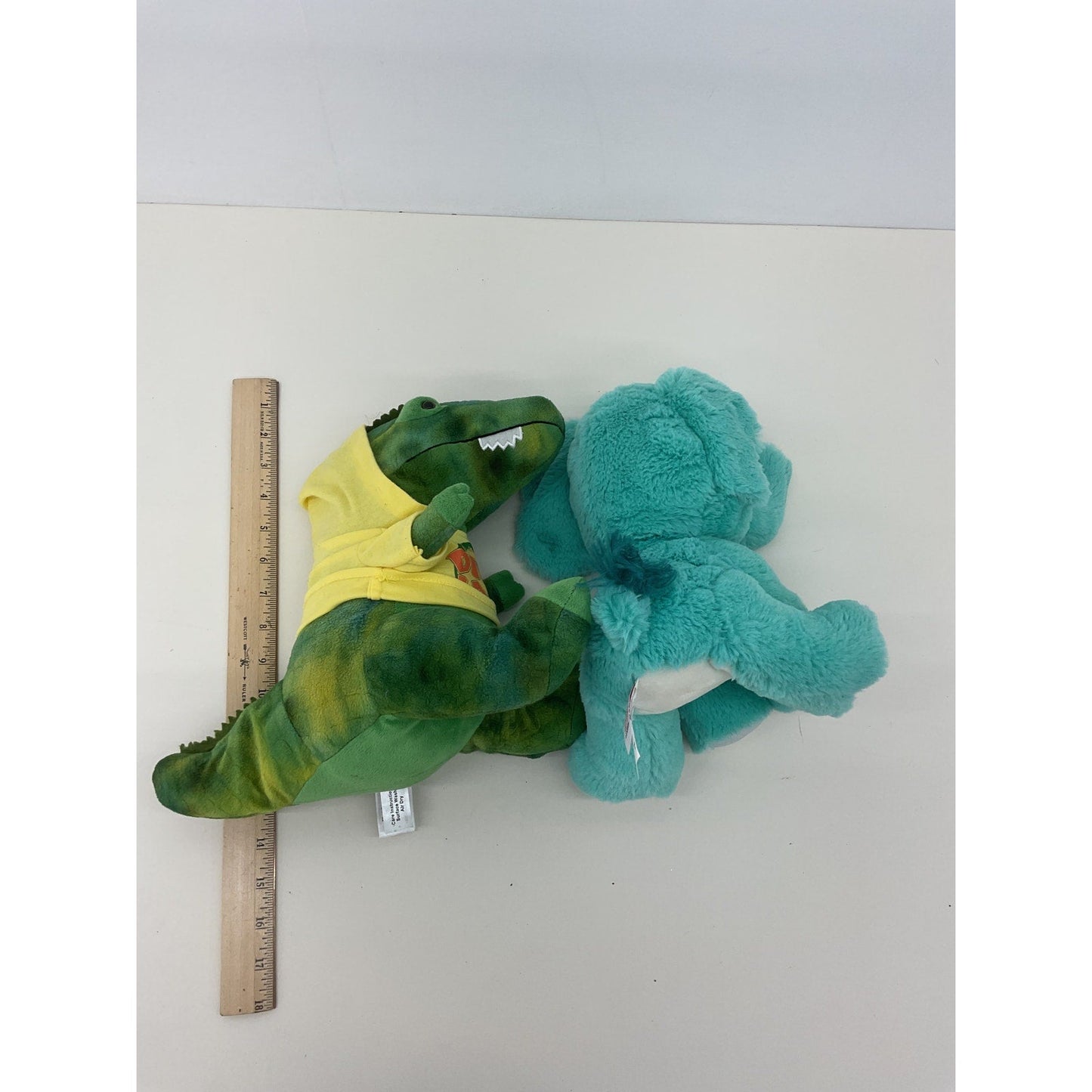 CUTE Cuddly Fiesta Green Floppy Elephant & Dino Land Green Dinosaur Plush Toys - Warehouse Toys