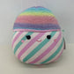 CUTE Cuddly Purple Pink Striped Shaved Ice Squishmallow Plush Pillow Doll Toy - Warehouse Toys