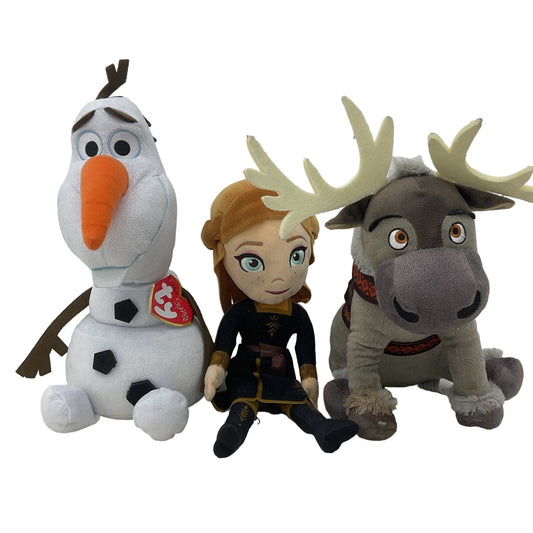 CUTE Disney Frozen Character Plush LOT Olaf Sven Princess Stuffed Toys - Warehouse Toys