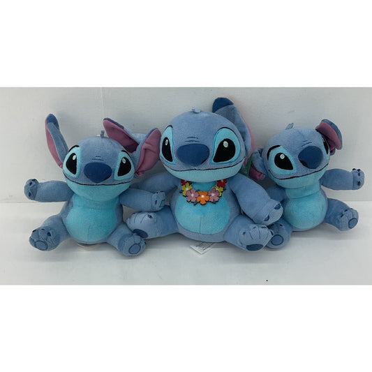 CUTE Disney LOT 3 Lilo & Stitch Alien Dog Plush Character Dolls Stuffed Animals - Warehouse Toys