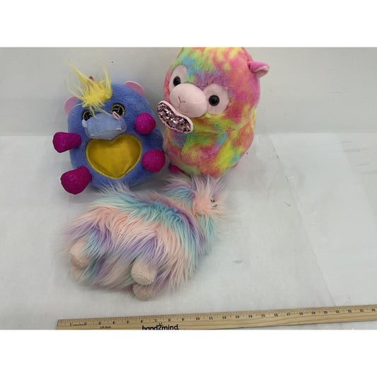 CUTE Easter Girl Plush Stuffed Toy LOT Aurora Llama Heart Bellied Hippo SOFT - Warehouse Toys