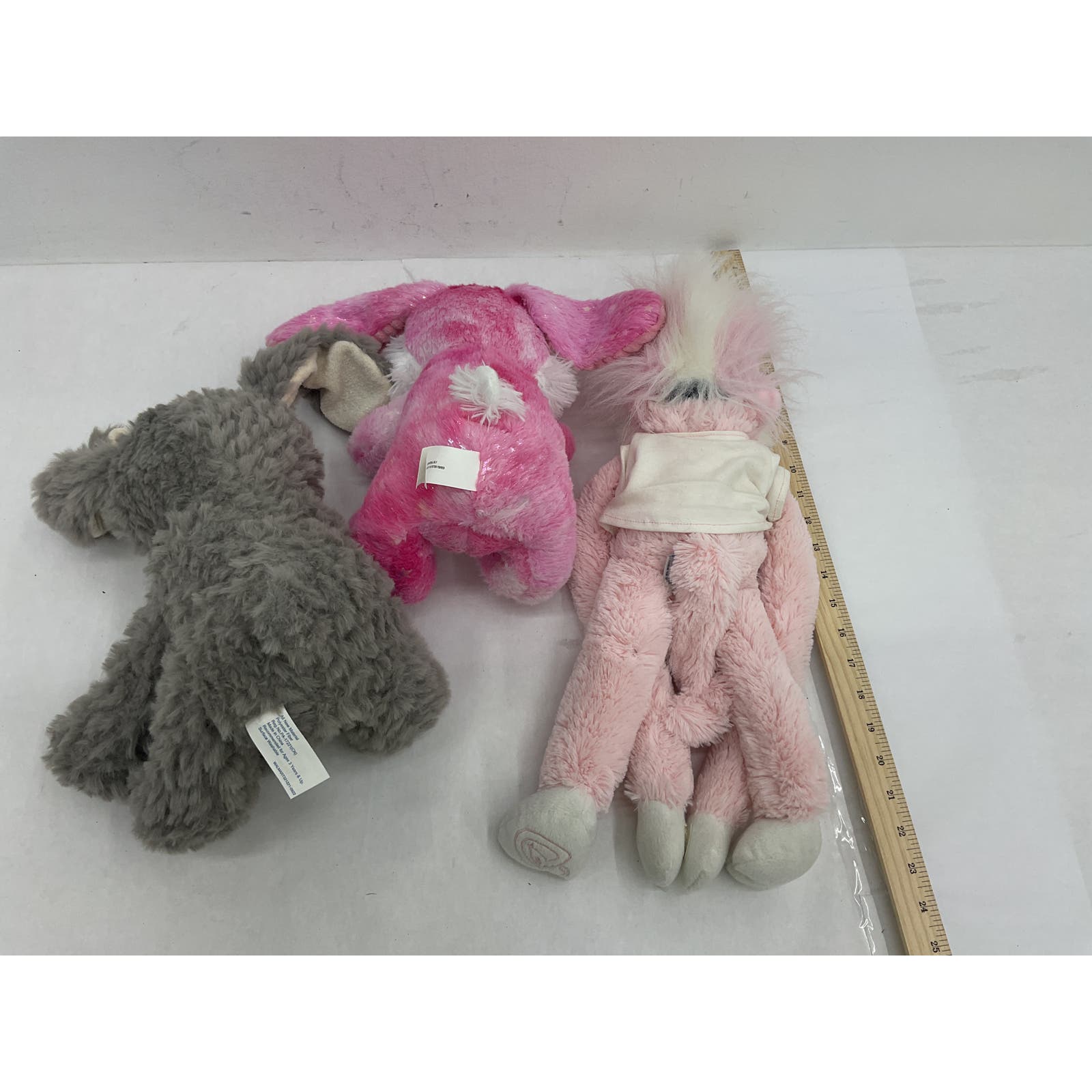 CUTE Easter Holiday Stuffed Bunny Rabbit Plush MLB Pink Monkey Doll LOT - Warehouse Toys