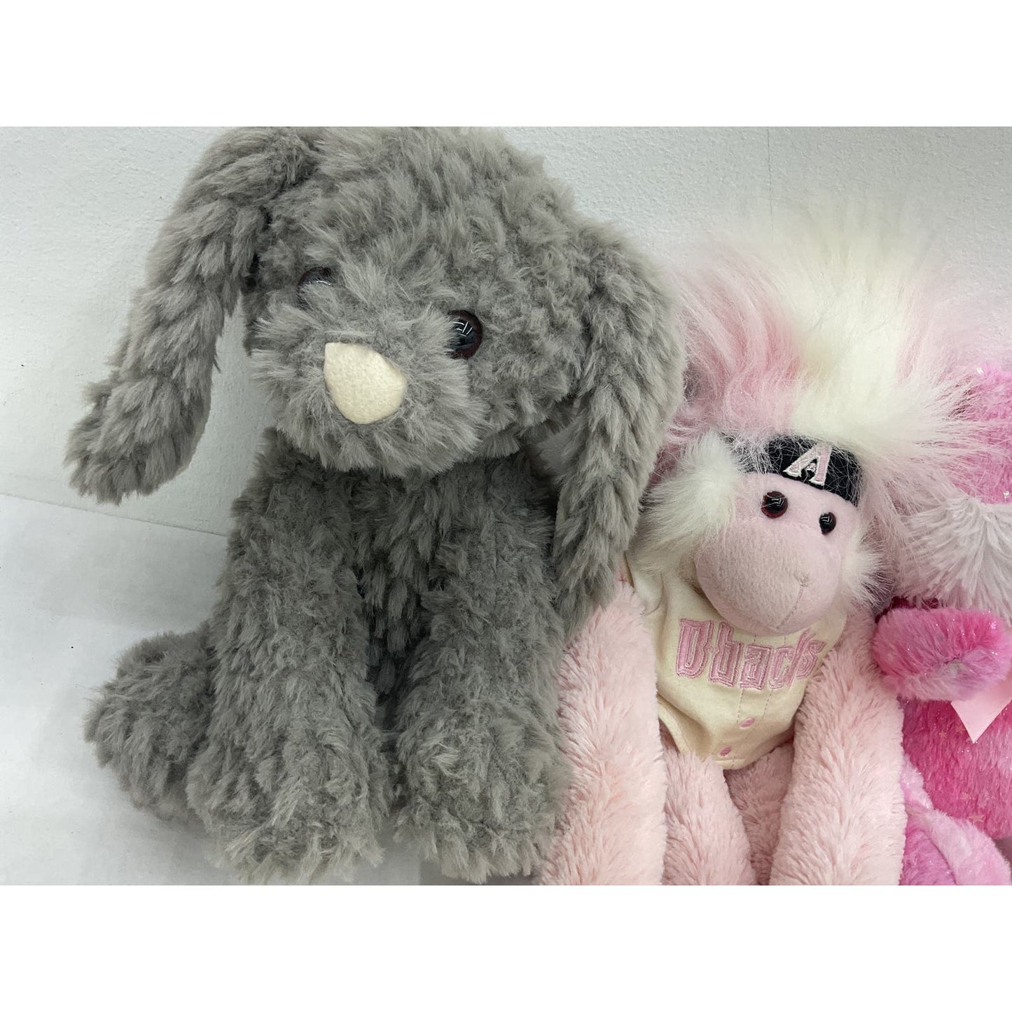 CUTE Easter Holiday Stuffed Bunny Rabbit Plush MLB Pink Monkey Doll LOT - Warehouse Toys