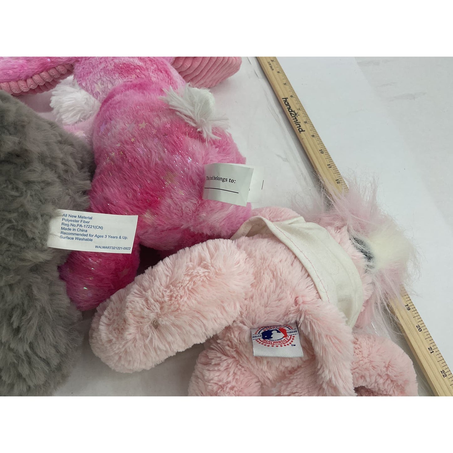 CUTE Easter Holiday Stuffed Bunny Rabbit Plush MLB Pink Monkey Doll LOT - Warehouse Toys