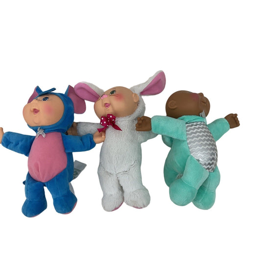 CUTE Group of 3 CPK Cabbage Patch Kids Plush Soft Body Baby Dolls - Warehouse Toys