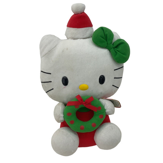 CUTE Kawaii TY Sanrio Xmas Reef Red Green White Hello Kitty Character Plush Doll - Warehouse Toys