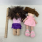 CUTE LOT 2 CPK Cabbage Patch Kids & Dibsies Little Girl Baby Dolls Brunette - Warehouse Toys