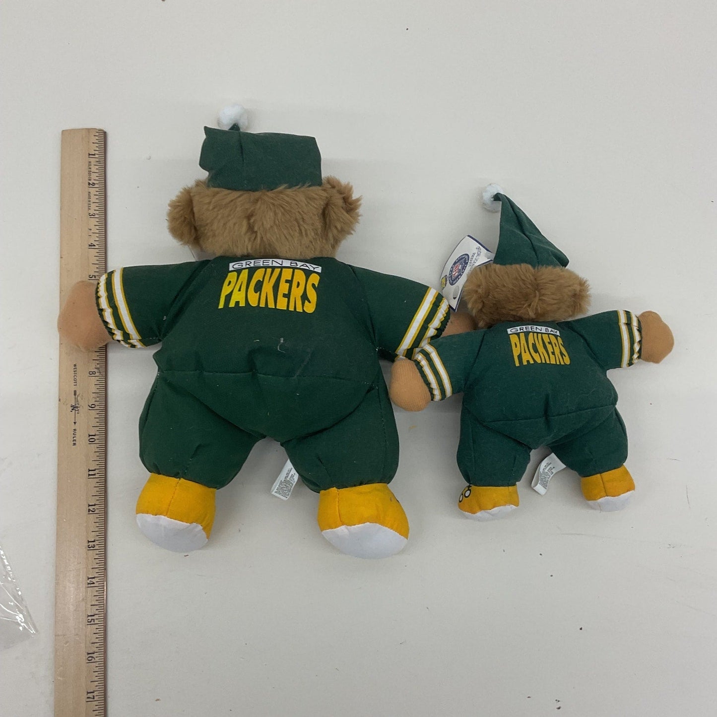 Cute LOT 2 Xmas Santa Green Bay Packers Teddy Bear Plush LOT 2 - Warehouse Toys