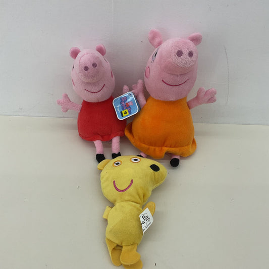 CUTE LOT 3 Peppa Pig Character Plush Stuffed Animals - Warehouse Toys