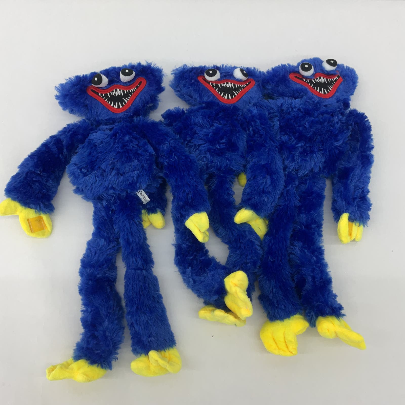 CUTE LOT 3 Poppy Playtime Horror Scary Monster Huggy Wuggy Blue Plush Dolls - Warehouse Toys