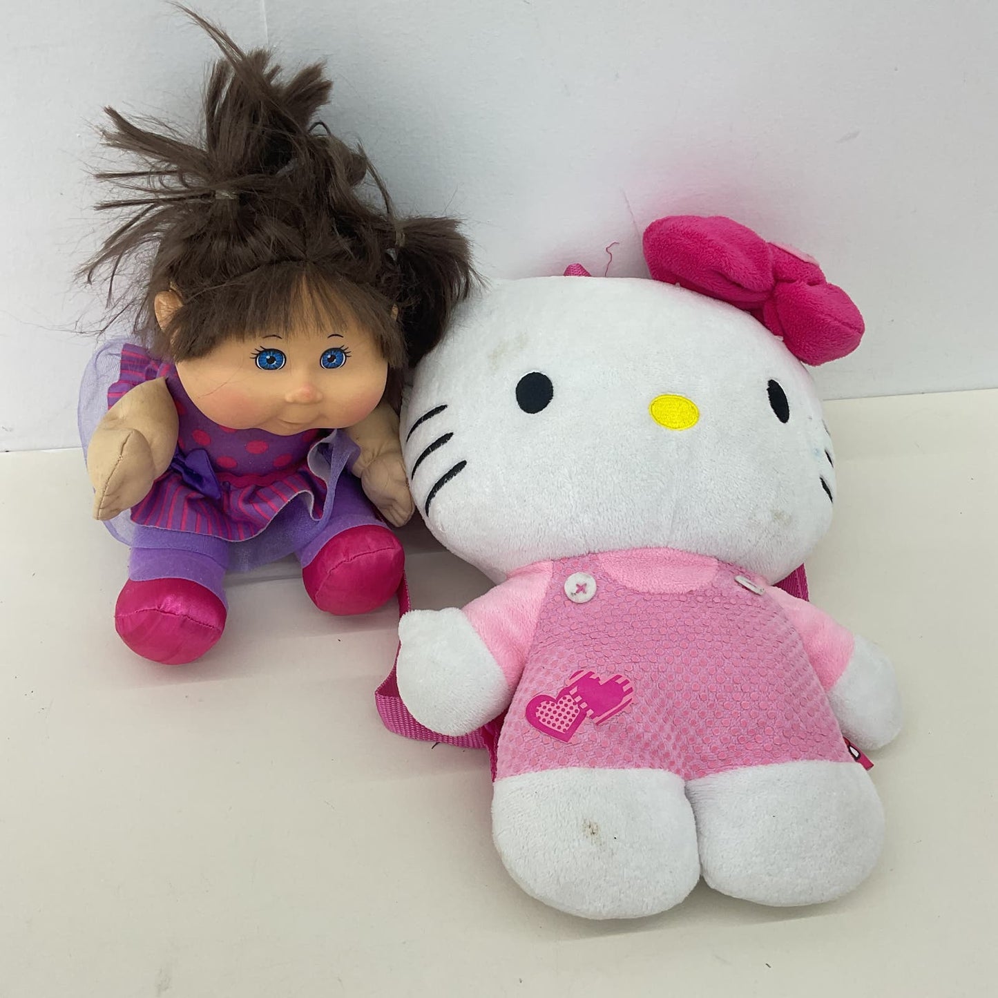 CUTE LOT CPK Cabbage Patch Kids Plush Doll & Sanrio Hello Kitty Stuffed Toy - Warehouse Toys