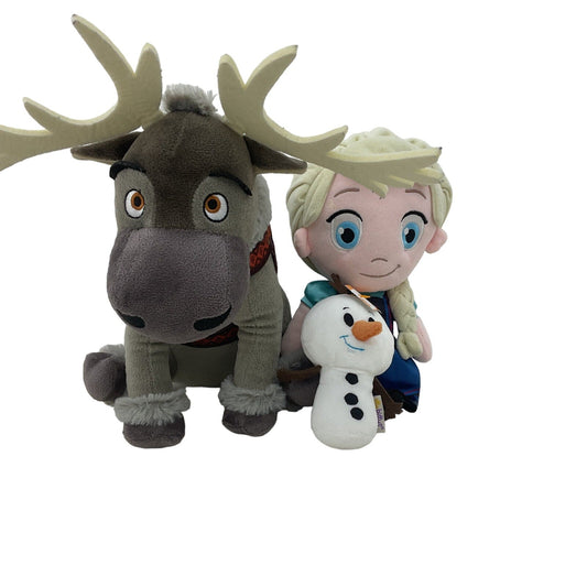 CUTE LOT Disney Frozen Characters Olaf Snowman Elsa Princess Kristoff Moose - Warehouse Toys