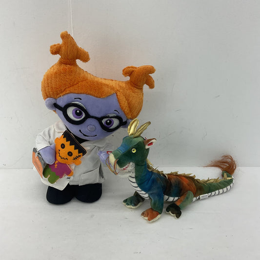 CUTE LOT Hallmark Purple Orange Mad Scientist Halloween Plush TY Chinese Dragon - Warehouse Toys