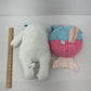 CUTE LOT Six Flags White Yeti & Mermaid Glitter Shimmer Puppy Dog Plush Dolls - Warehouse Toys