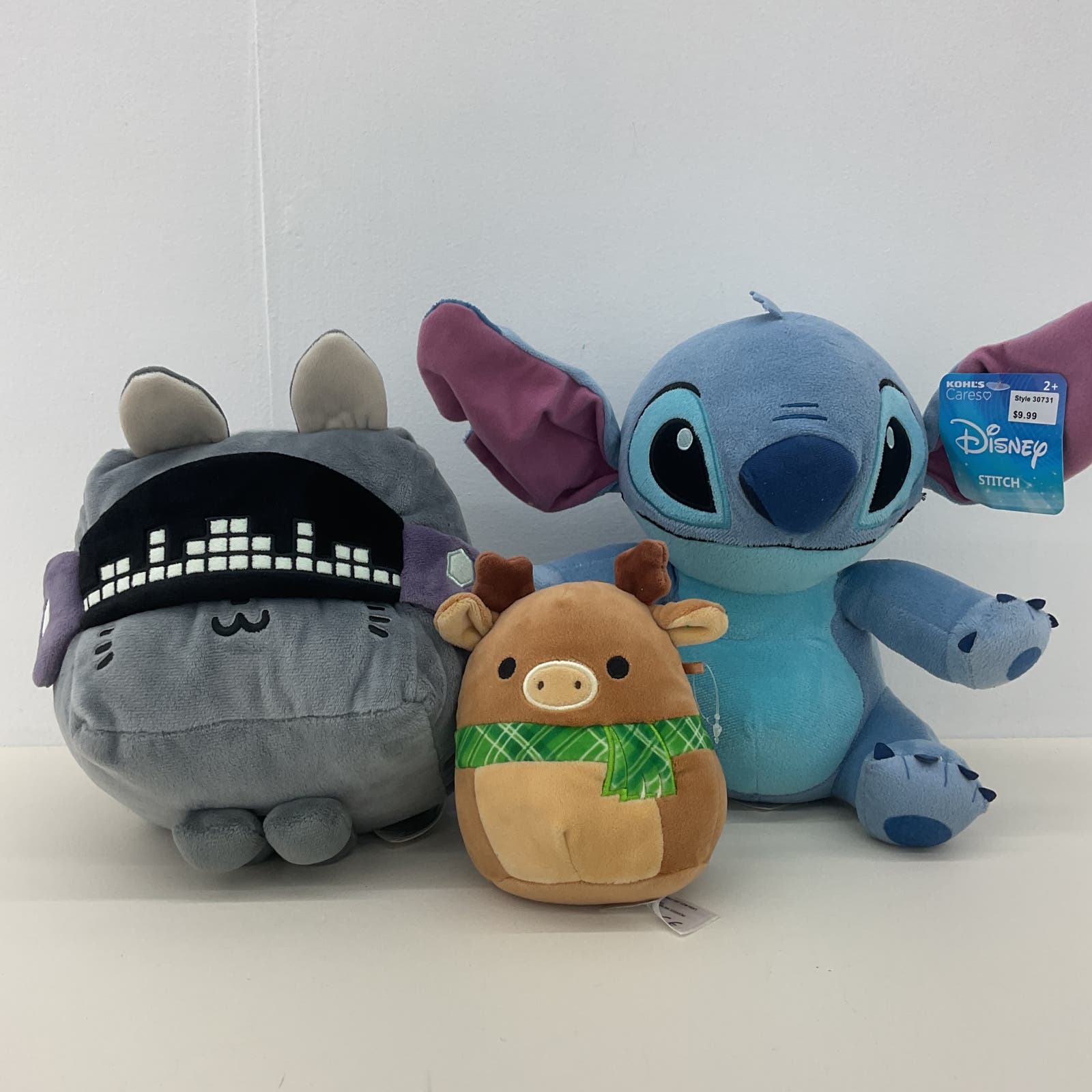 CUTE LOT Squishmallow Moose Pusheen Cat Disney Lilo & Stitch Alien Plush Toys - Warehouse Toys