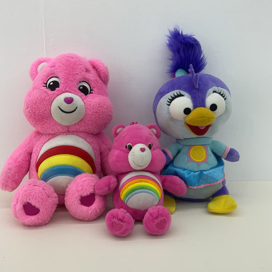 CUTE LOT TCFC Pink Cheer Care Bears & Disney Muppet Babies Summer Penguin Plush - Warehouse Toys