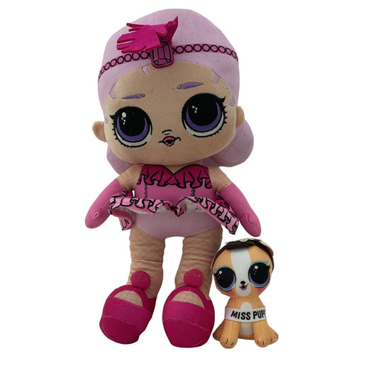 CUTE MGA LOL OMG Surprise! Big Sista & Miss Puppy Plush Dolls Preowned - Warehouse Toys