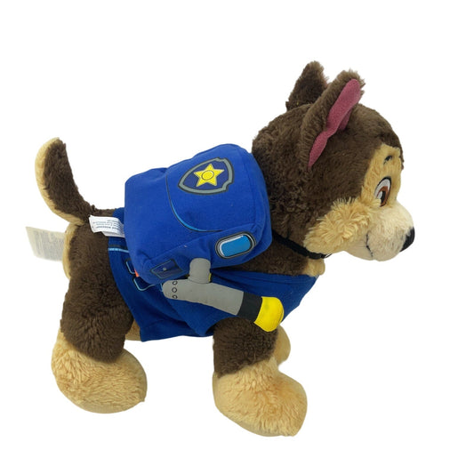 CUTE Nickelodeon Blue Paw Patrol Chase Police Dog Plush Doll Preowned - Warehouse Toys