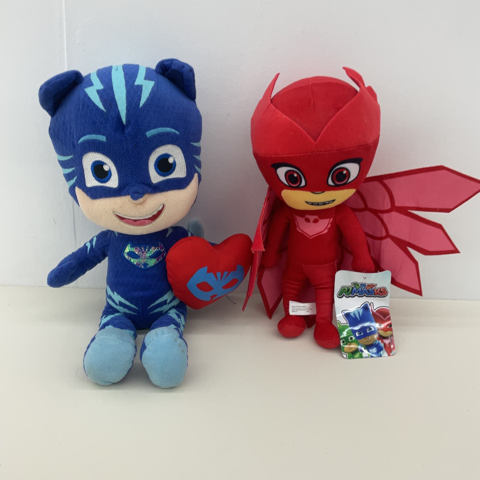 CUTE PJ Masks Blue Red Character Plush Dolls Stuffed Animals - Warehouse Toys