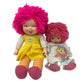 CUTE Preowned LOT 2 Play Baby Doll Soft Bodied Rubber Heads Pink Hair Adorable - Warehouse Toys