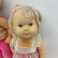 CUTE Preowned LOT of 2 Play Baby Dolls Remco Mattel Blonde Little Girls AS IS - Warehouse Toys