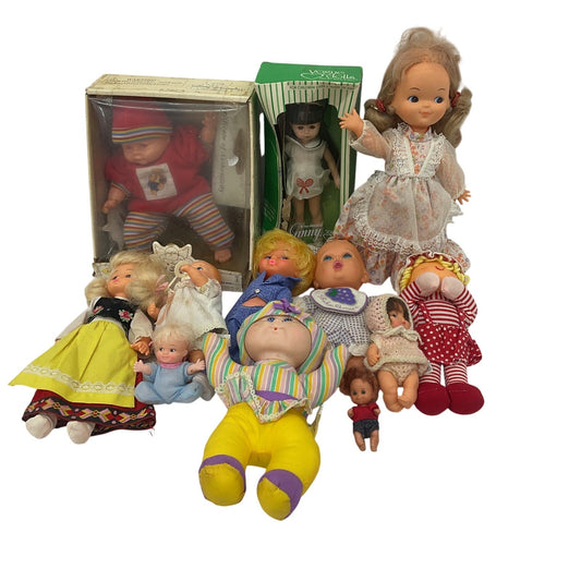 CUTE Preowned LOT Play Baby Dolls Random Mixed Vintage & Modern Toys Girls Boys - Warehouse Toys