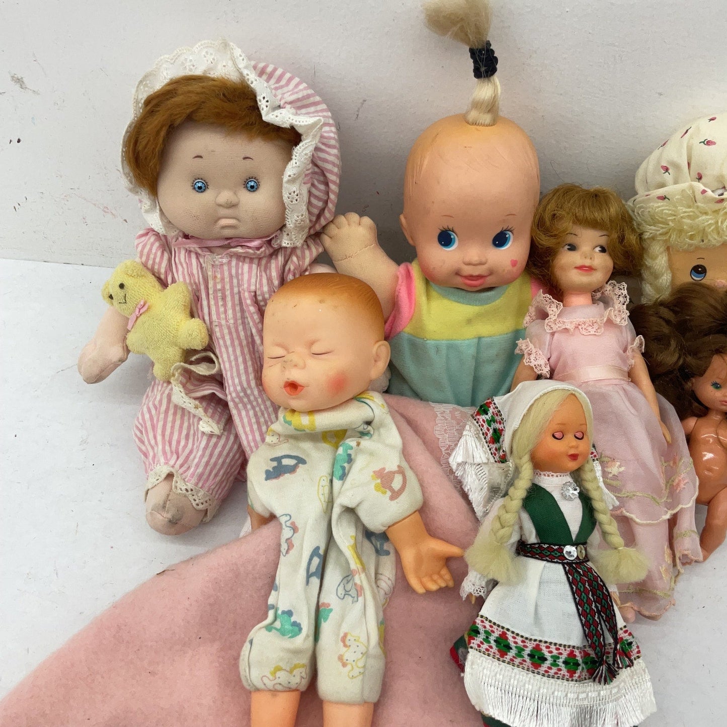 CUTE Preowned LOT Play Baby Dolls Soft Bodied & Rubber Russ Handmade Mattel - Warehouse Toys