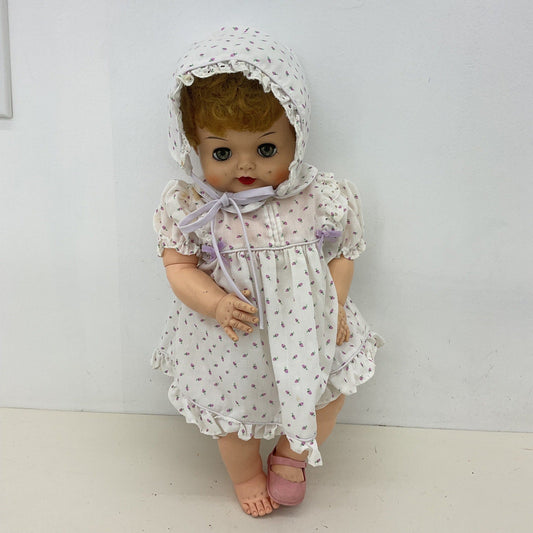 CUTE Preowned Play Baby Doll Vintage Baby Doll Little Girl Dirty Blonde Hair - Warehouse Toys