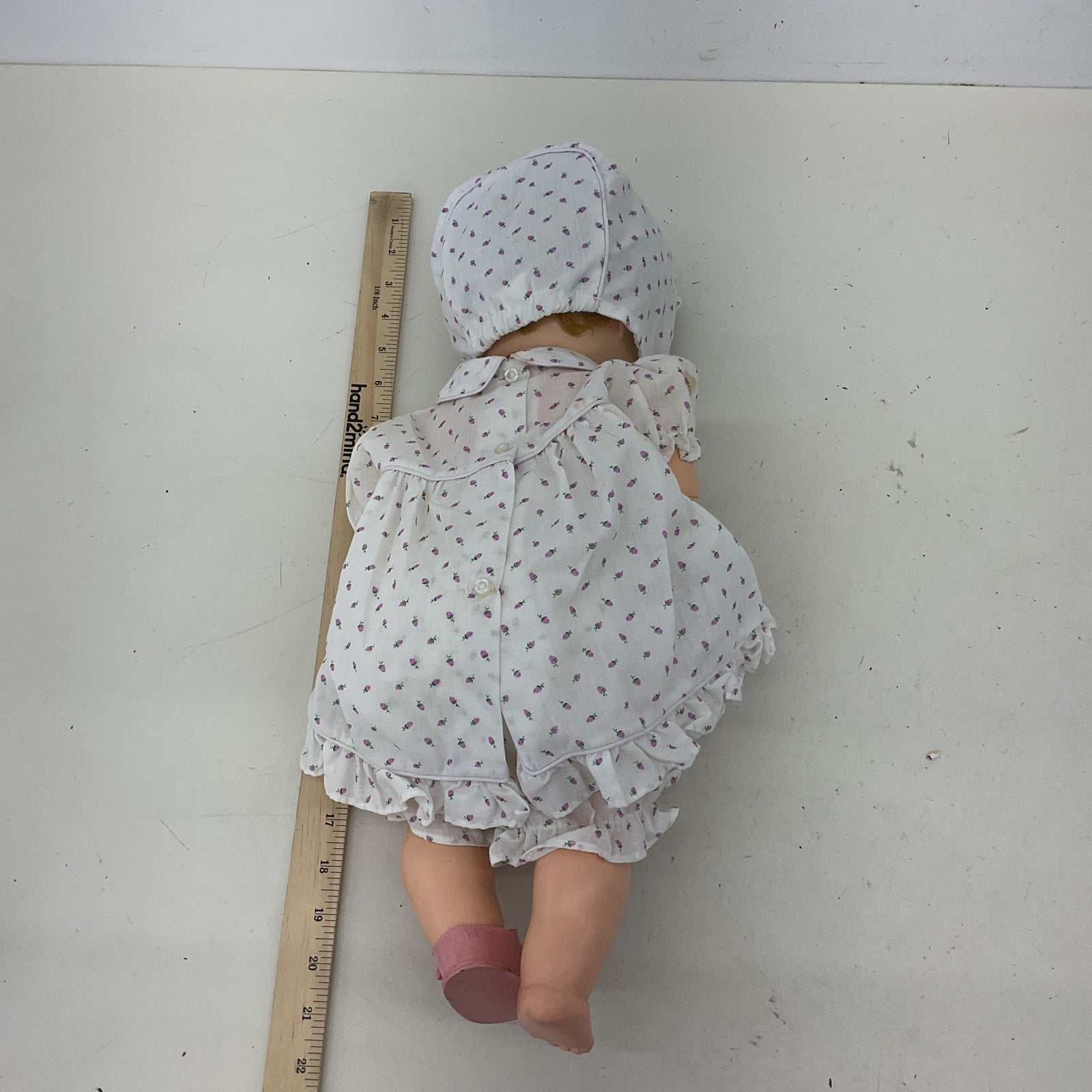 CUTE Preowned Play Baby Doll Vintage Baby Doll Little Girl Dirty Blonde Hair - Warehouse Toys