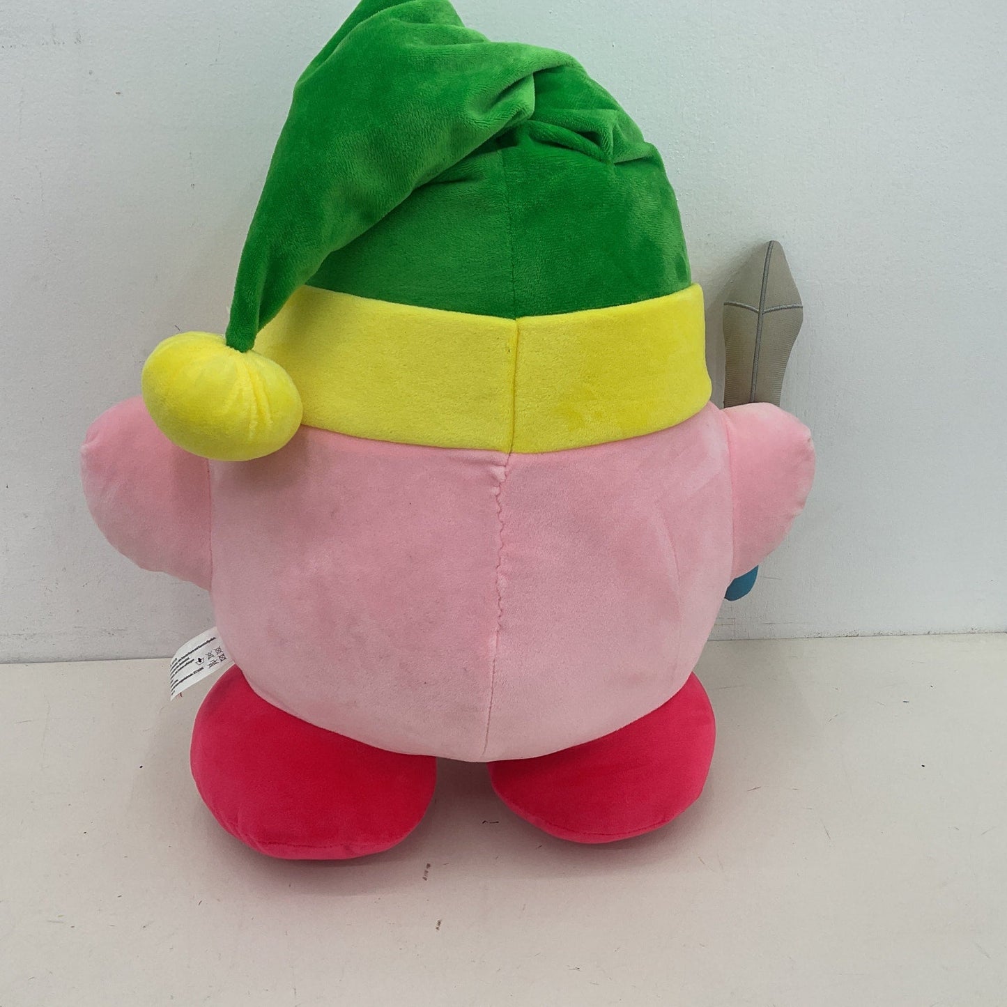 CUTE SOFT Preowned Nintendo Kirby in Zelda Link Hat Sword Large Plush Toy - Warehouse Toys