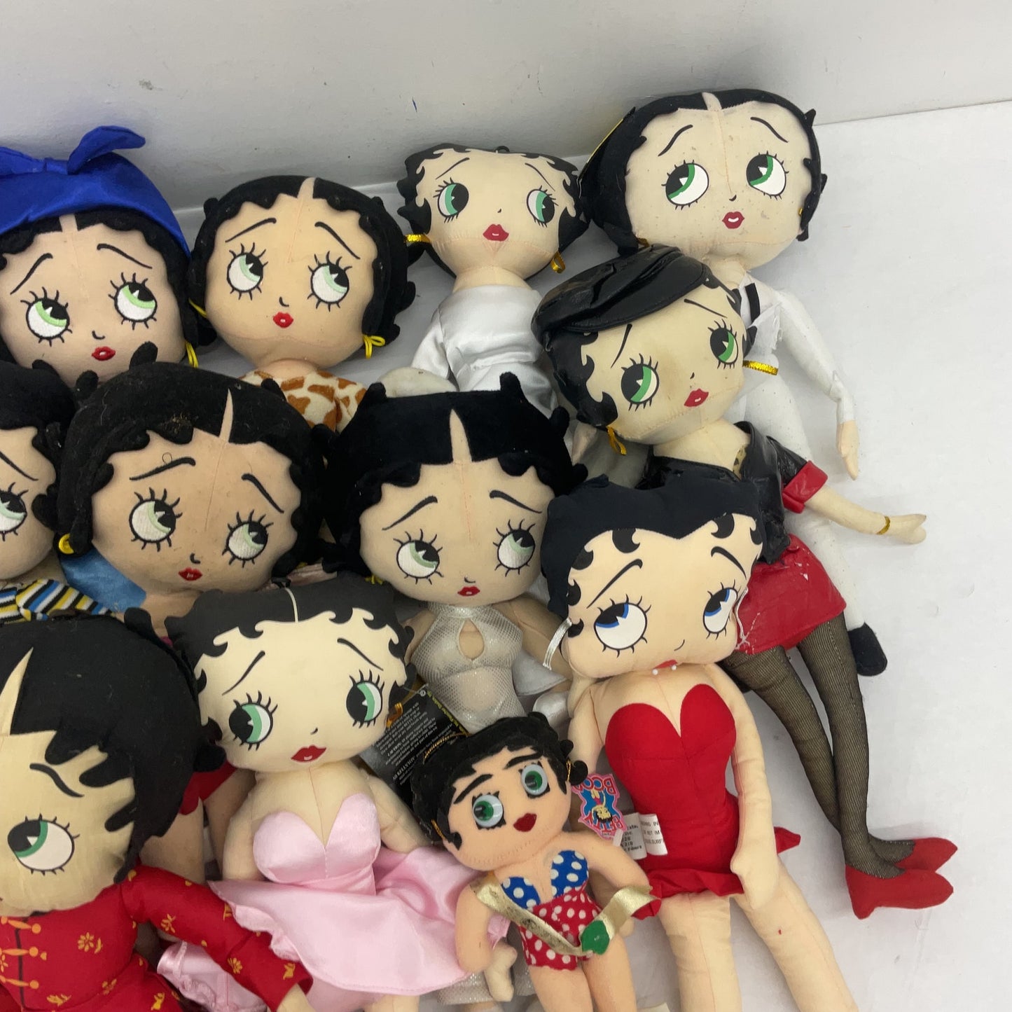 Preowned Mixed LOT 5 lbs Betty Boop Character Plush Dolls Stuffed Animals