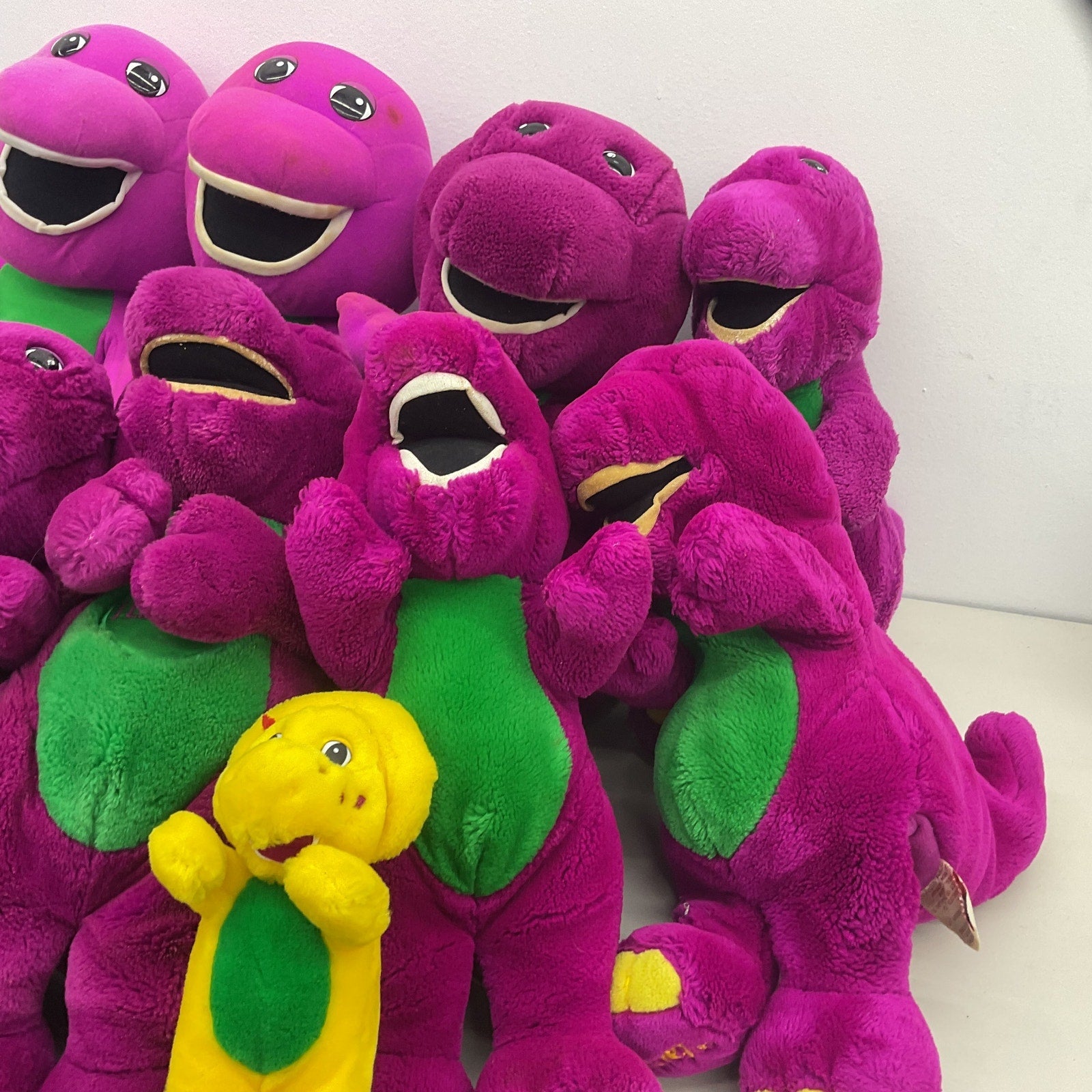 Dakin Barney Purple Dinosaur Stuffed Animal Wholesale Lot Green Plush Bulk - Warehouse Toys