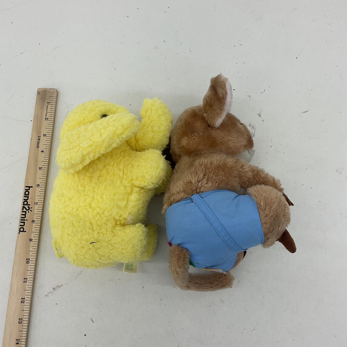 Dakin Brown & Yellow Stuffed Animals Vintage Elephant Pillow Pet Kangaroo Rat - Warehouse Toys