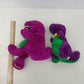 Dakin Purple Barney the Dinosaur Plush & Unbranded Purple Dino w/ Bow Tie Dolls - Warehouse Toys