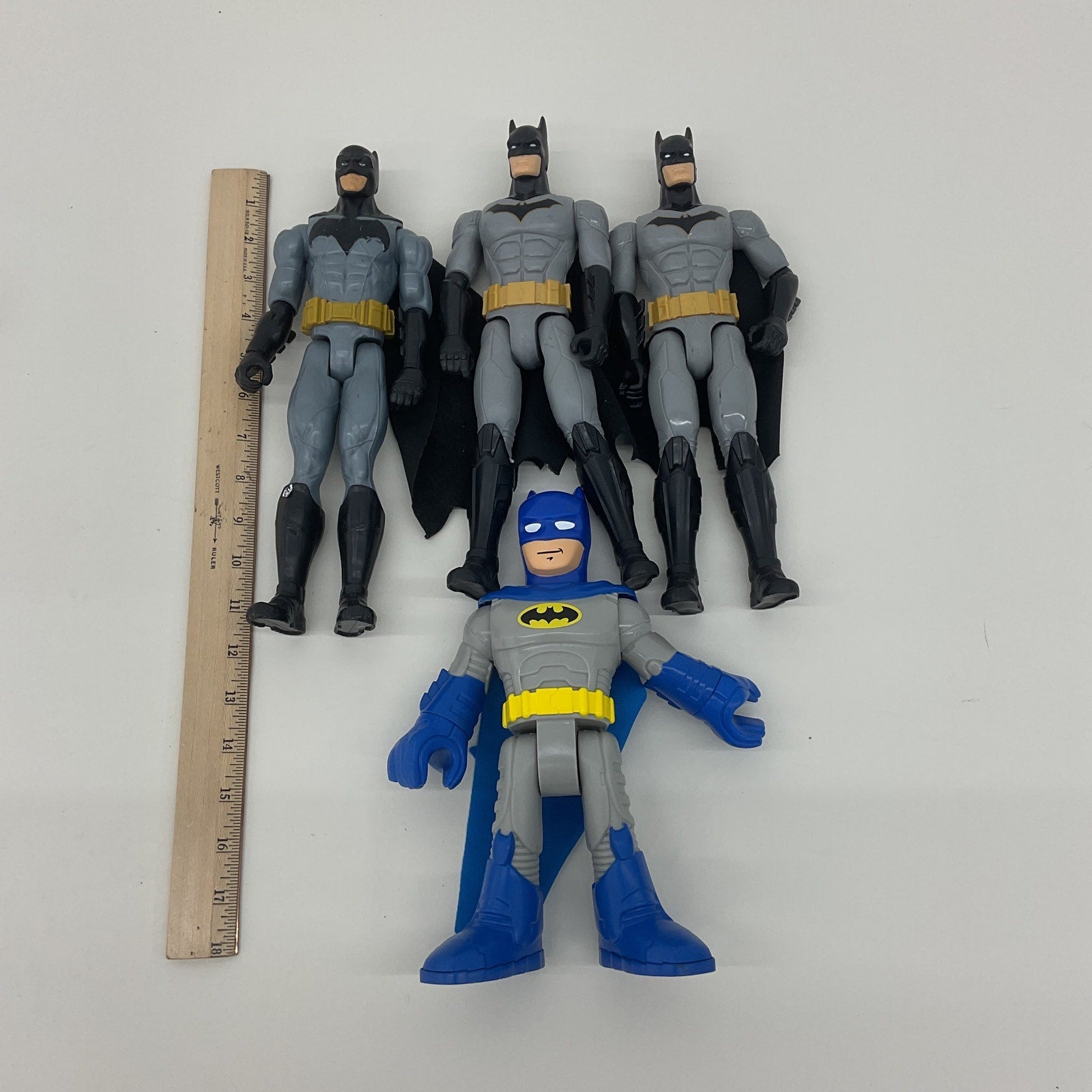 DC Batman Superhero Blue Action Figure Lot Plastic, Preowned - Warehouse Toys