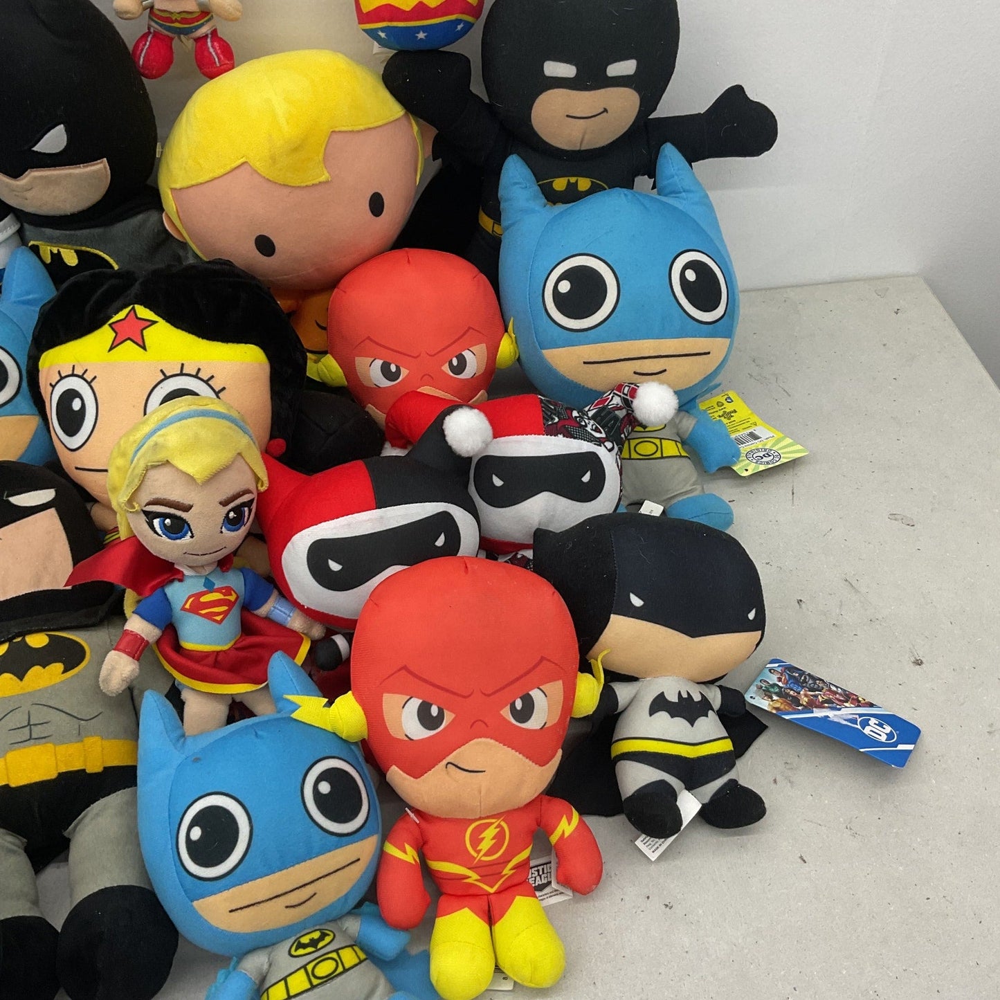 DC Comics Batman Mixed Stuffed Animals LOT Preowned 10 lbs Harley Quinn Joker WW - Warehouse Toys