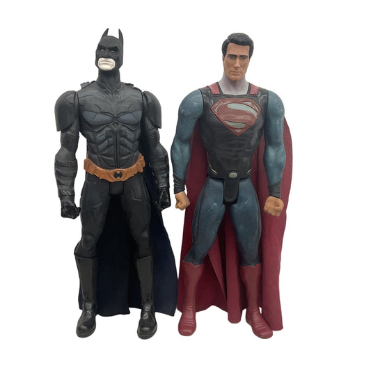 DC Comics Jakks Pacific Giant Tall Jumbo Action Figures Superman Batman Preowned - Warehouse Toys