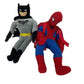 DC Comics Kohls Cares Batman Plush Doll & Plush Spiderman Marvel Backpack Bag - Warehouse Toys