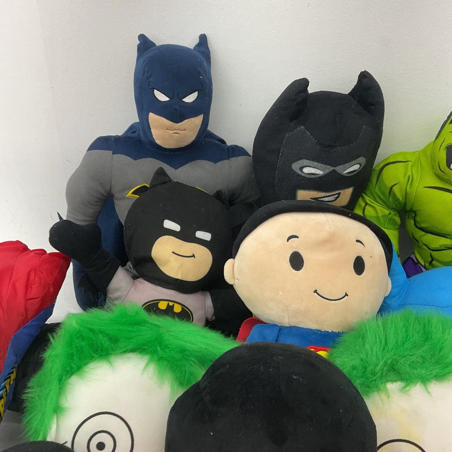 DC Comics Marvel Mixed Stuffed Animals LOT Preowned 12 lbs Batman Joker Hulk - Warehouse Toys