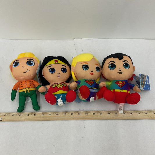 DC Multicolor Stuffed Animal Superman Wonder Woman Plush Toy Lot - Warehouse Toys