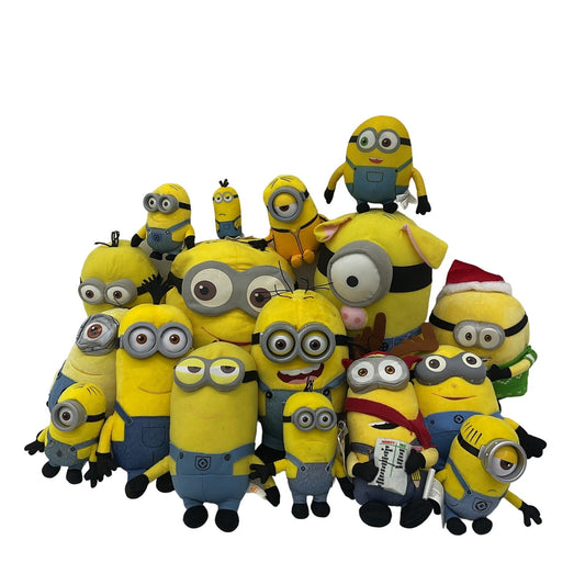 Despicable Me Minions 9 lbs Mix Yellow Blue Plush Dolls Stuffed Toy Figures LOT - Warehouse Toys