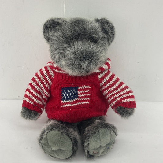 Dillard's American Flag Bear Plush Gray Stuffed Animal - Warehouse Toys