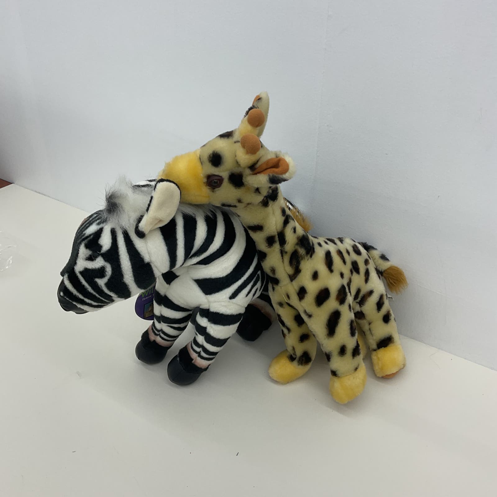 Discovery Black White Zebra & King Plush Giraffe Yellow Plush Dolls Stuffed Toys - Warehouse Toys