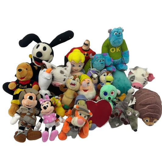 Disney Character Mixed Preowned LOT 11 lbs Plush Dolls Oswald Rabbit Ollie Pixar - Warehouse Toys