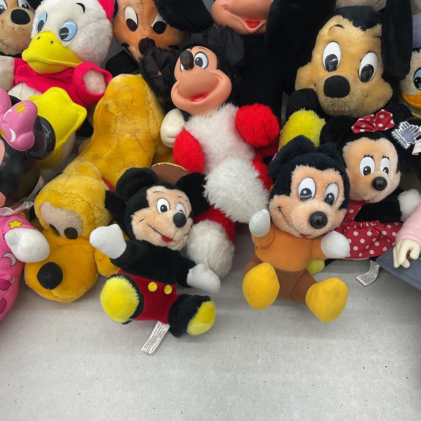 Disney Character Mixed Preowned LOT 11 lbs Plush Dolls Toys Vintage Mickey Mouse - Warehouse Toys