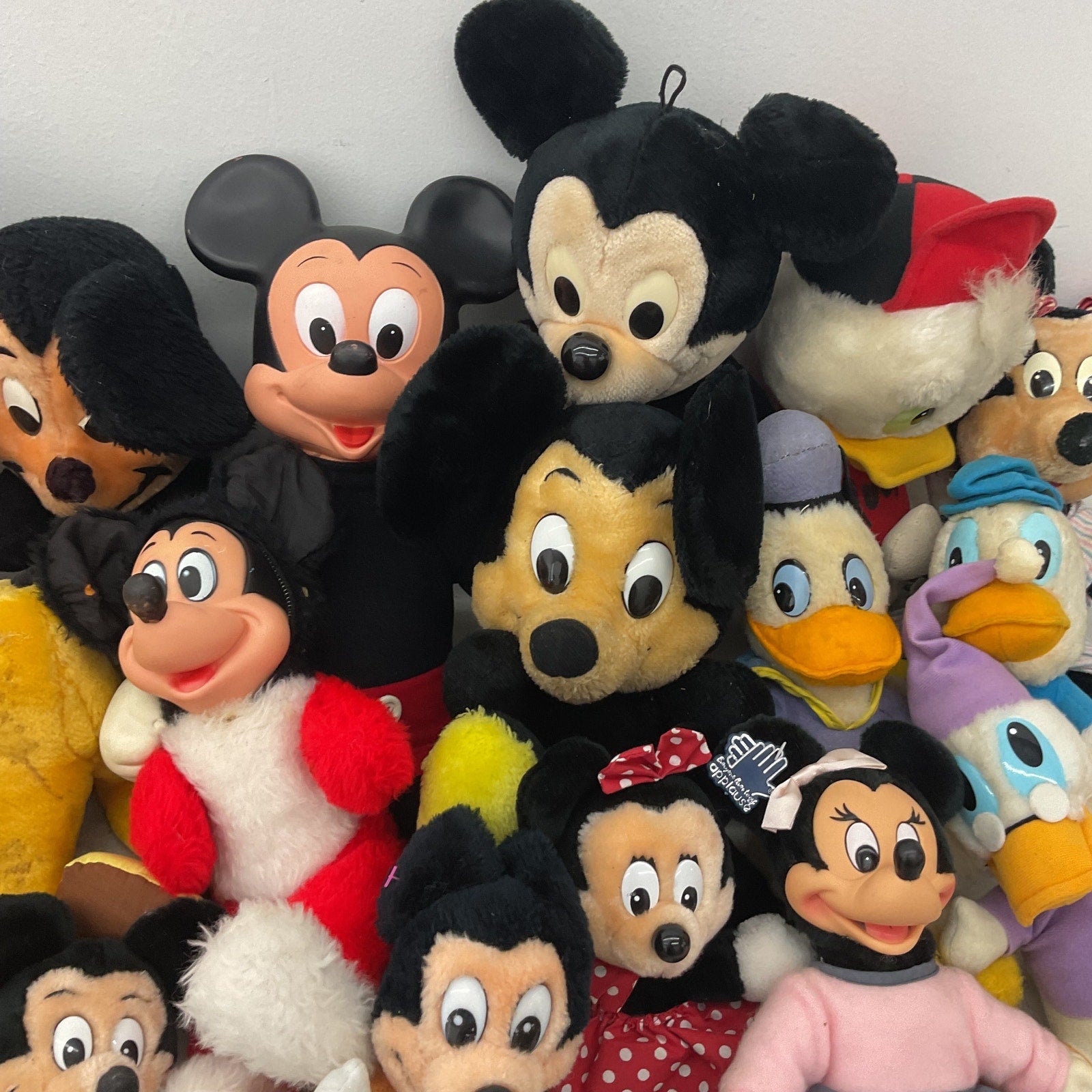 Disney Character Mixed Preowned LOT 11 lbs Plush Dolls Toys Vintage Mickey Mouse - Warehouse Toys