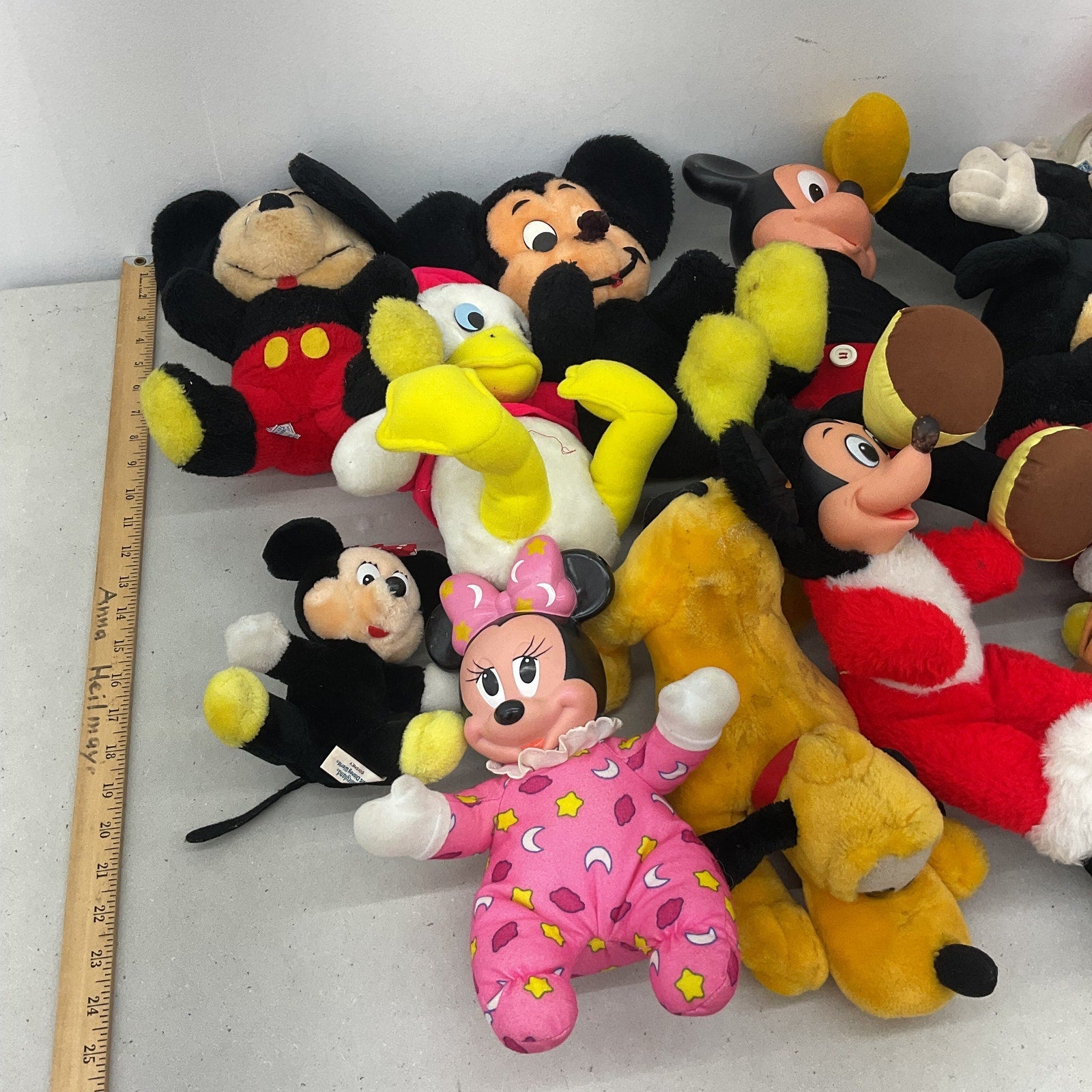 Disney Character Mixed Preowned LOT 11 lbs Plush Dolls Toys Vintage Mickey Mouse - Warehouse Toys