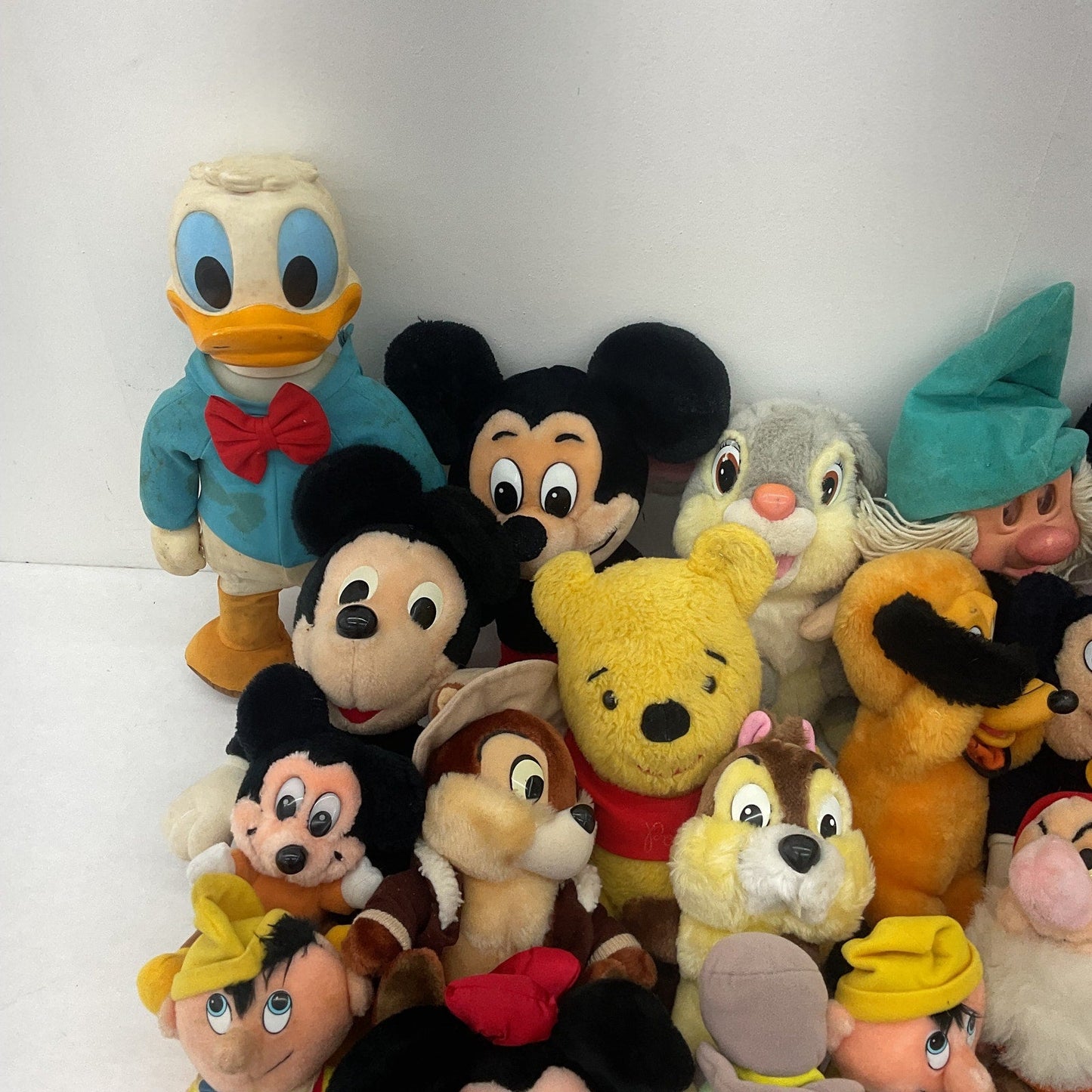 Disney Character Mixed Preowned LOT 12 lbs Plush Dolls Toys Mickey Mouse Dwarf - Warehouse Toys